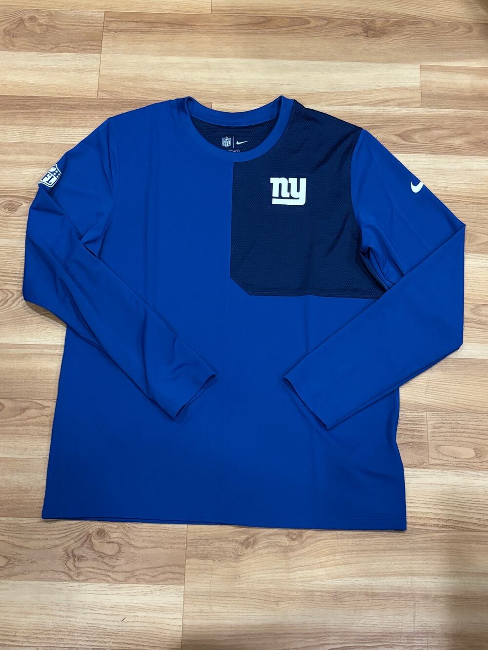 Nike NY Giants NFL On-Field Dri-Fit Long Sleeve Shirt IF6556-495, Men's Large